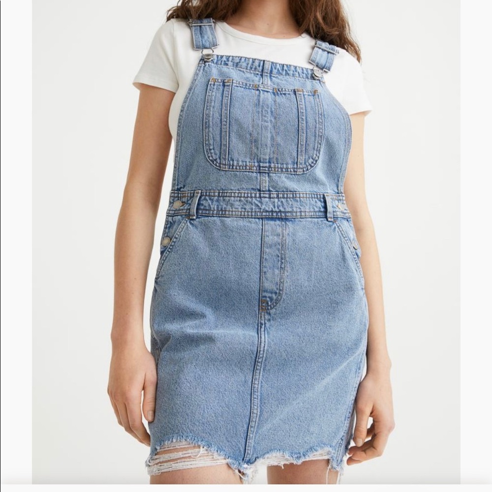 H&M Denim Overall Skirt Dress